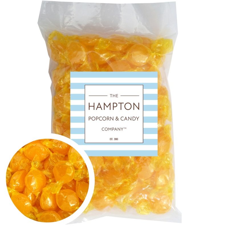 The Hampton Candy Company Arcor Butterscotch Discs Hard Candy, 1 lb Bulk (Approx. 75 pcs), Yellow Butterscotch Candy