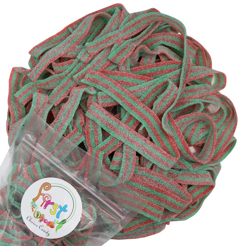 Variety Color Sour Gummy Belts (Strawberry Apple, 3 Lb)