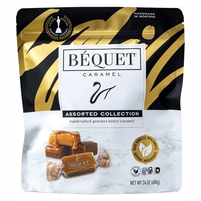 B  Quet Caramel - Assorted Caramels - Best Sellers Mix - Gourmet Caramel Candy - Caramel Candy Individually Wrapped - Made In Mo