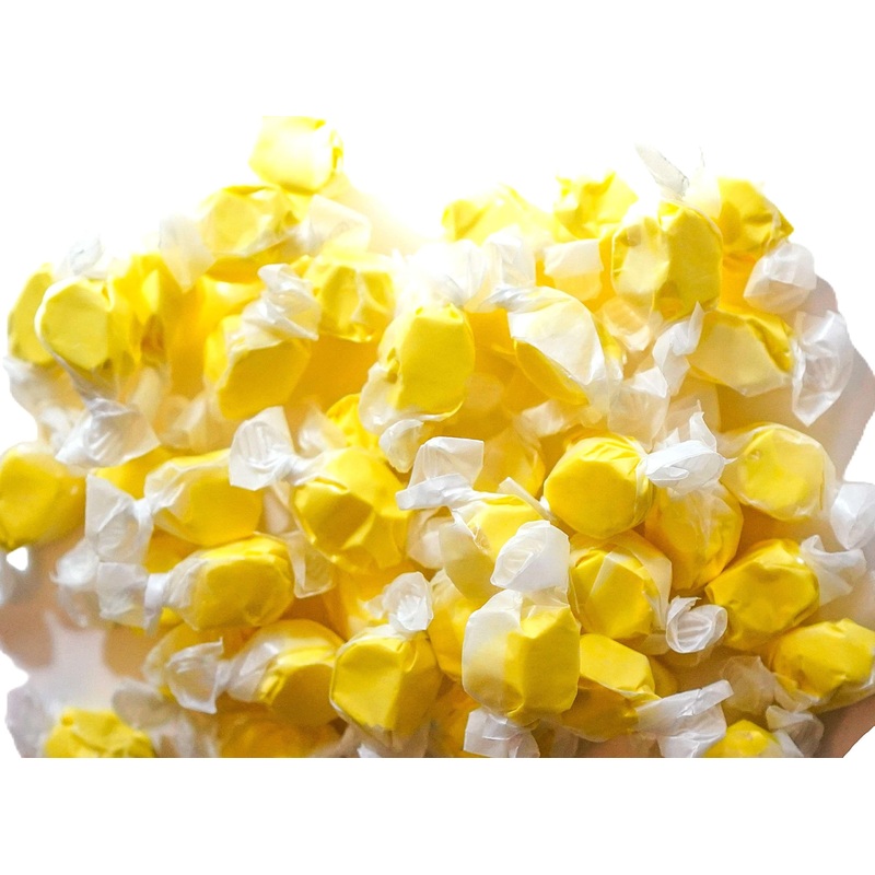 Banana Salt Water Taffy - 24 Oz Of Individually Wrapped Candy Treat Softy And Chewy