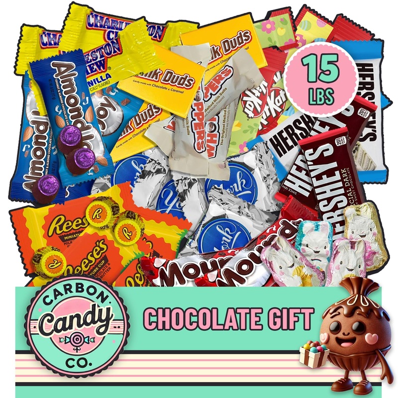 Chocolate Candy Variety Pack - 15 Lb Assorted Bulk Chocolate Miniatures - Bulk Candy Individually Wrapped Candy Bars - Holiday C