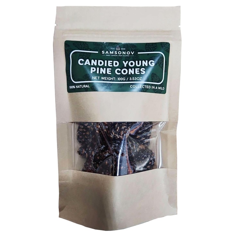 Samsonov & Partners Candied Young Pine Cones Siberian Delicacy 100G/ 3.53Oz - Set Of 10