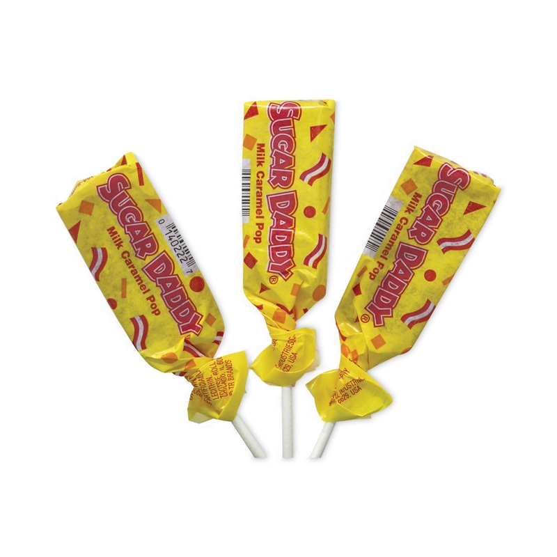 Sugar Daddy Milk Caramel Pops Lollipop (1Lb)