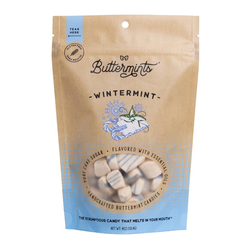 Buttermints Wintermint, Butter Mints Gluten-Free Candy Soft Butter Taste, Unexpectedly Scrumptious (4 Servings)