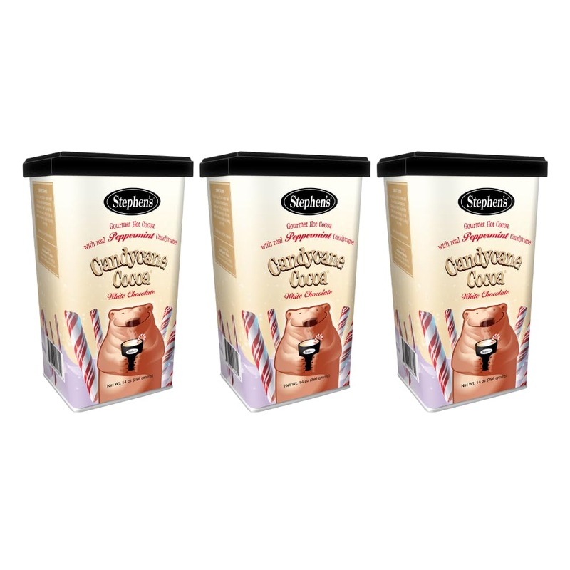 Stephen'S Gourmet Hot Cocoa, Candycane Cocoa White, 14 Oz (Pack Of 3)