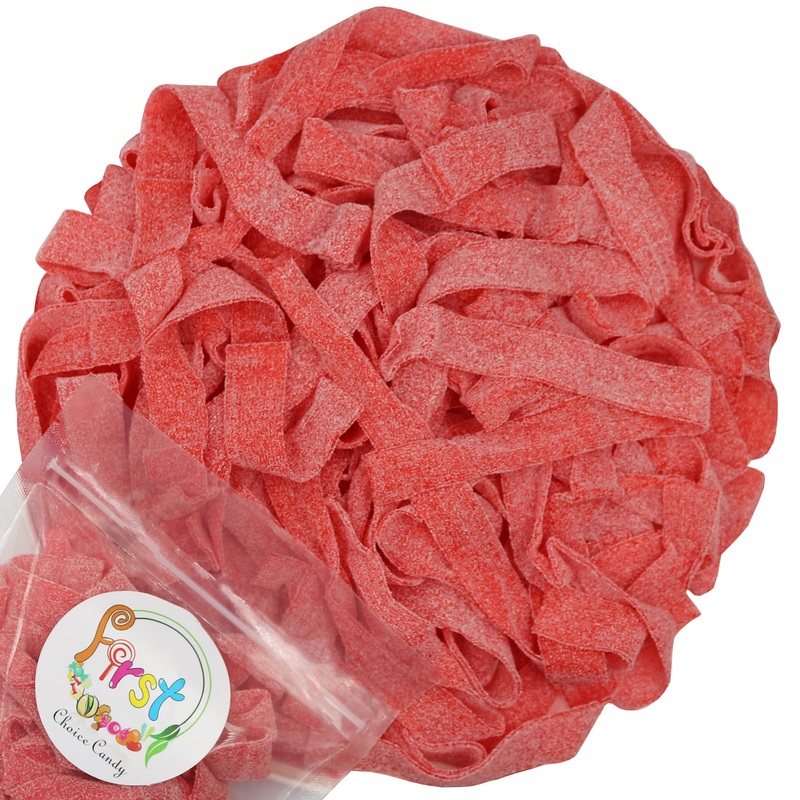 Variety Color Sour Gummy Belts (Strawberry, 1.5 Lb)