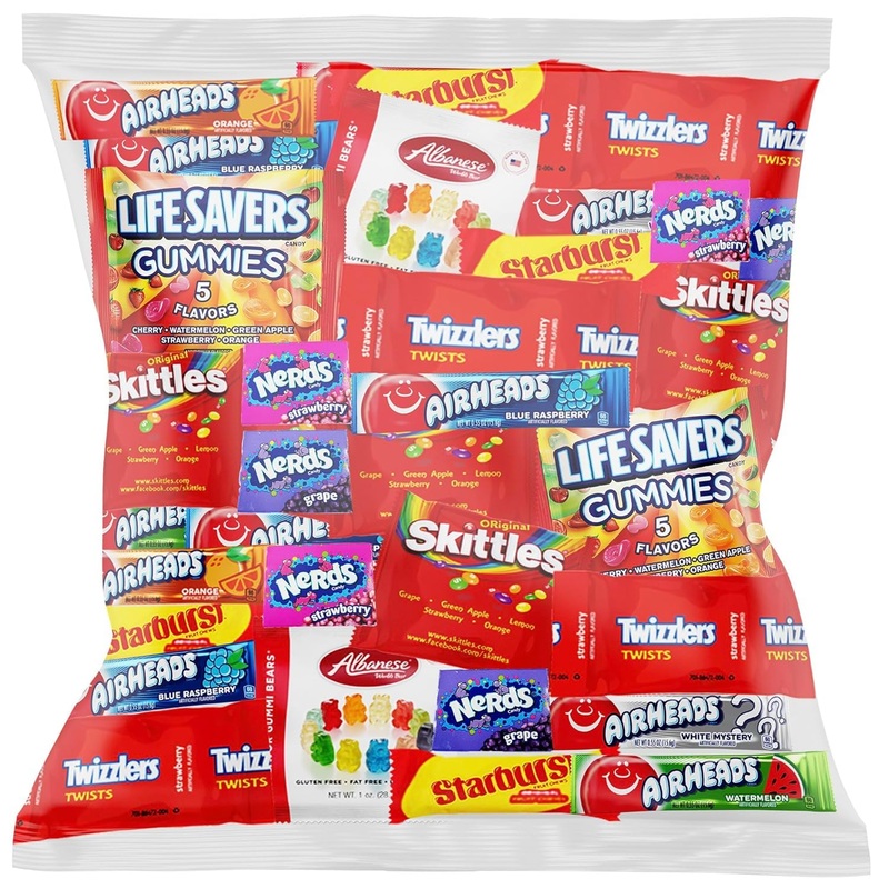 Assorted Candy Variety Mix - Variety Pack Of Gummies, Sour Candy, And Chewy Treats - Perfect For Parties, Pinatas, And Snacking