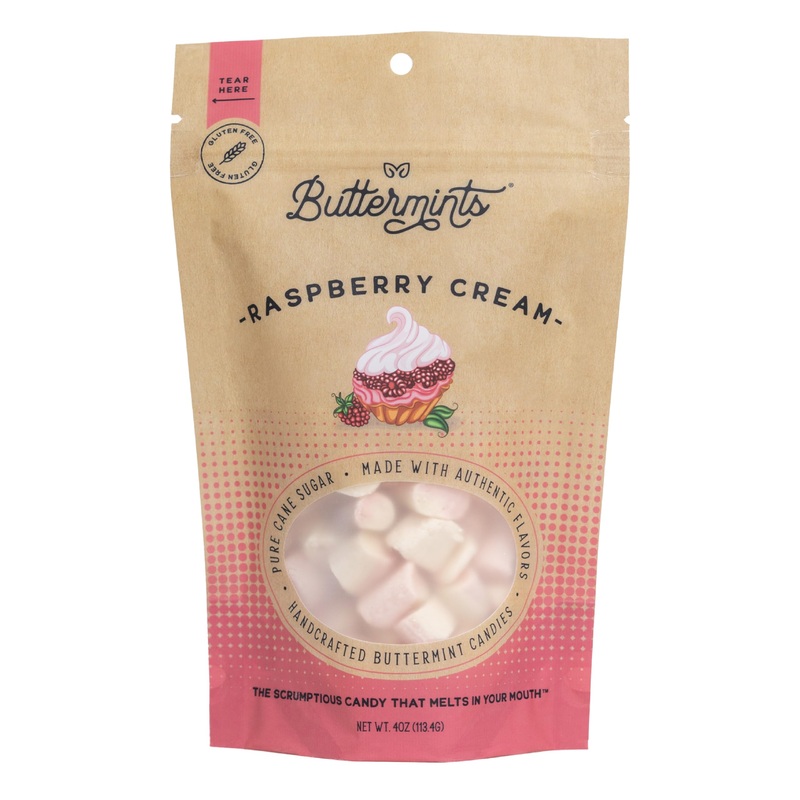 Buttermints Raspberry Cream, Butter Mints Gluten-Free Candy Soft Butter Taste, Unexpectedly Scrumptious (4 Servings)