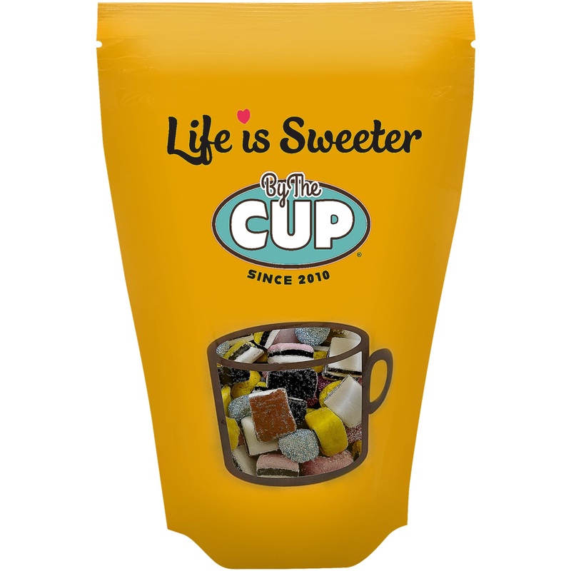 By The Cup English Licorice Allsorts Candy, 1 Lb Bulk Bag