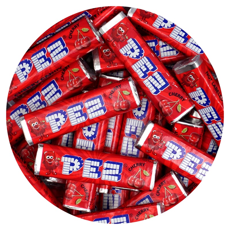 Candy Refills, Cherry Flavor, 1 Pound Bulk Bag (Approx. 40 Pieces), Candy Wrapped