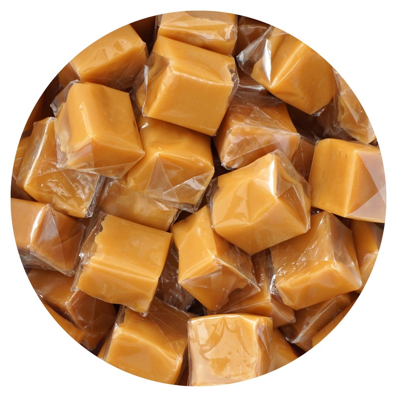 Caramel Squares Candy, 4 Pound Bulk Bag (Approximately 300 Pieces), Vanilla Caramel Cubes, Individually Wrapped Chewy Candy