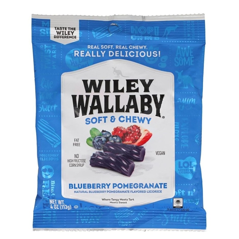 Craving Something Chewy And Tasty Blueberry Pomegranate Licorice Candy, Blueberry Pomegranate Flavored Licorice, Vegan, Fat Fre