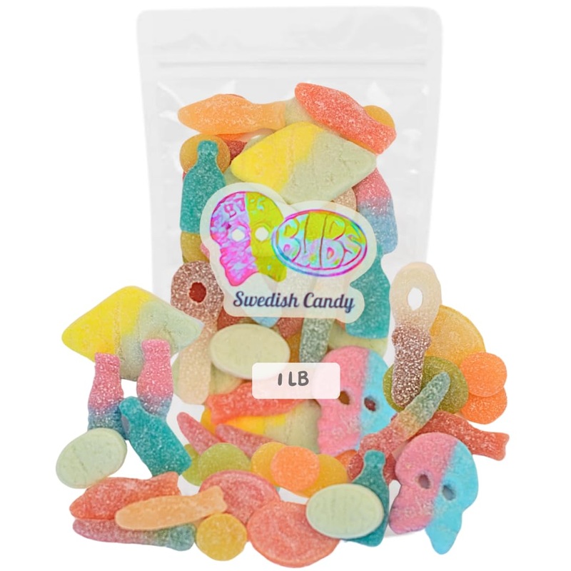 Sour Swedish Candy, Includes Bubs, 1 Lb, Original Sweets Straight From Sweden, Sour Candy Mix