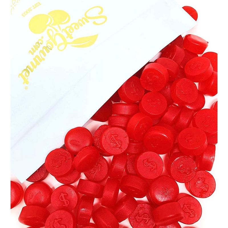 Sweetgourmet Cherry Juju Coins | Bulk Unwrapped Soft Candy | 3 Pounds