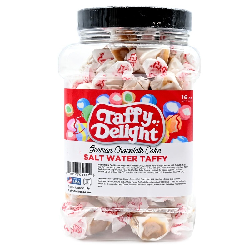 Taffy Delight Salt Water Taffy (16Oz, German Chocolate Cake)