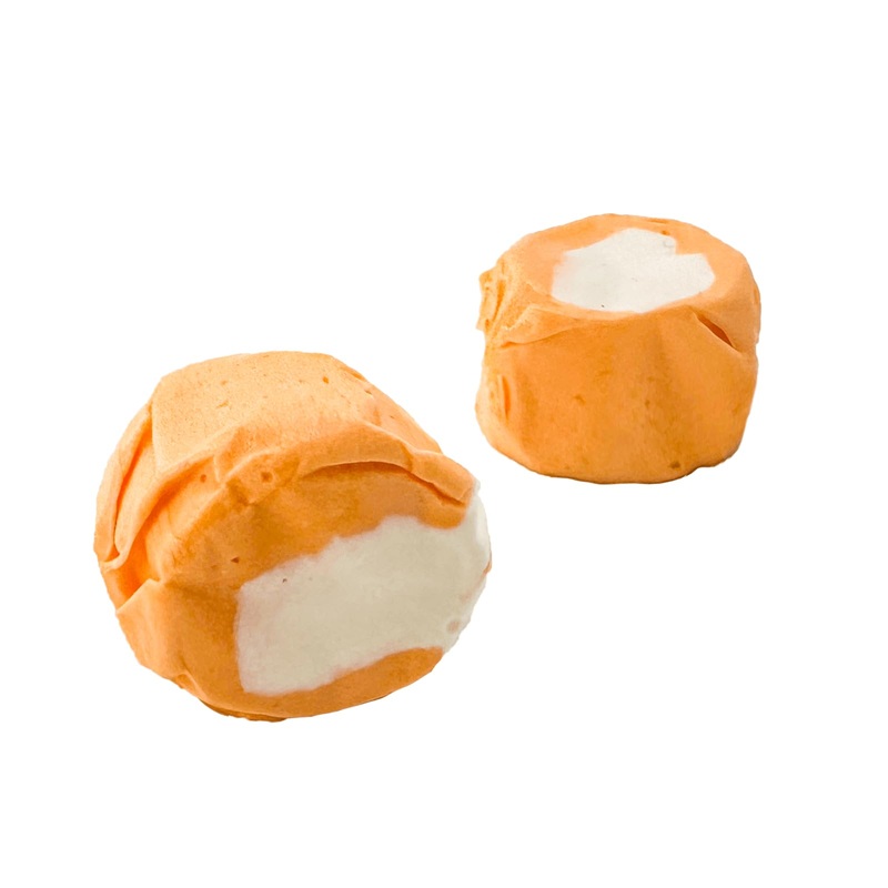 Tangerine Salt Water Taffy By Snack Attack, Individually Wrapped Bulk 5Lb Bag - Chewy Saltwater Taffy Candy, Classic Tangerine F