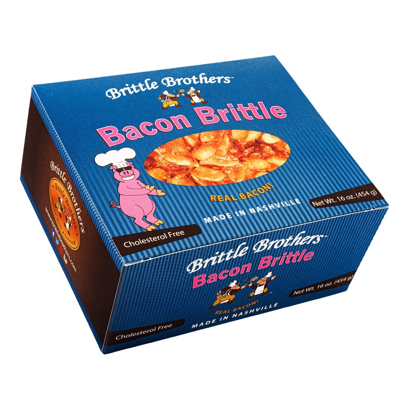 Brittle Brothers Bacon Peanut Brittle - Nashville Tennessee Voted #1 More Nuts Less Sugar Gift Set Cashew Pecan Bacon Corporate