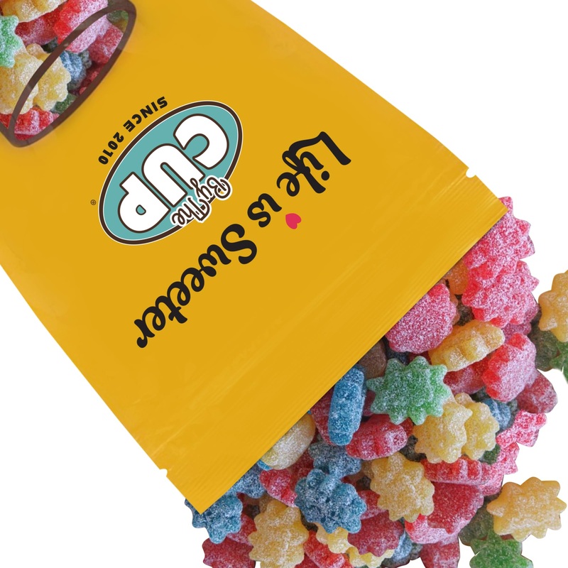 By The Cup Sour Quattro Bursts, 1 Lb Bulk Bag