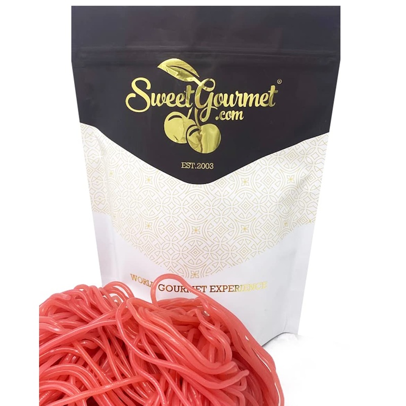 Sweetgourmet Dutch Cotton Candy Licorice Laces | Bulk Candy | 1 Pound
