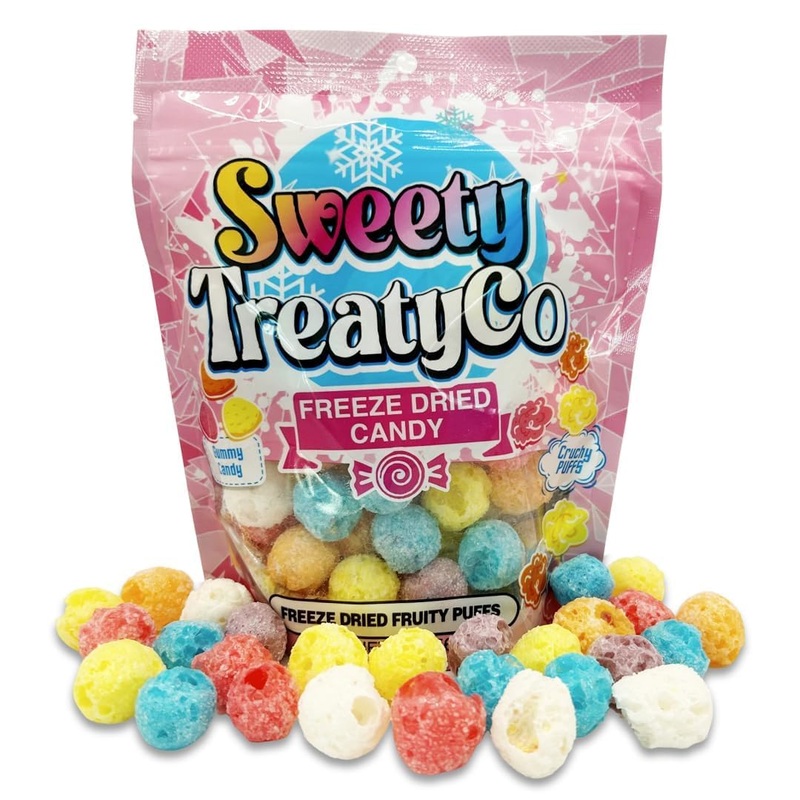 Sweety Treatyco. Freeze Dried Fruit Jolly Puffs - Crunchy Tiktok Candy For Kids - No Added Sugar | Natural Freeze Dried Candy |