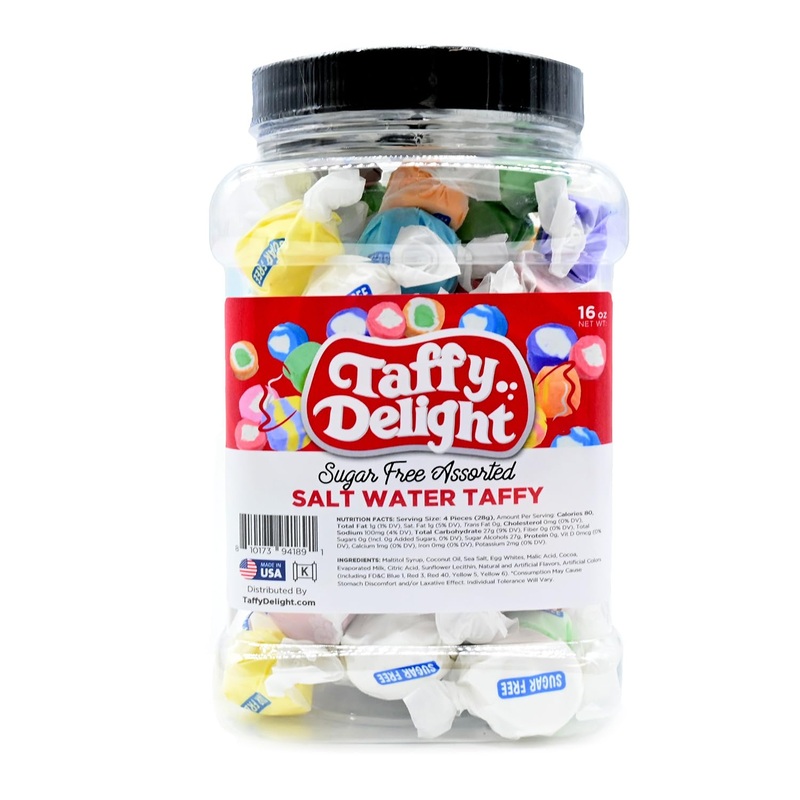 Taffy Delight Salt Water Taffy (16Oz, Sugarfree Assorted)