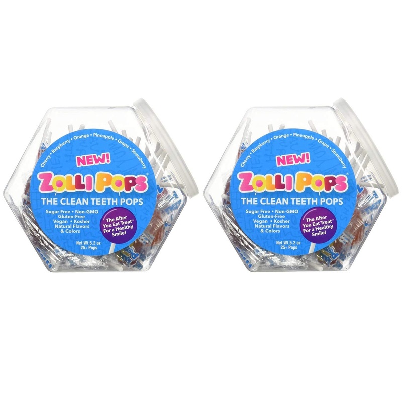 Zollipops Clean Teeth Lollipops - Sugar-Free Candy, Assorted Flavors, 5.2 Ounce - A Mix Of Flavors For A Fun And Dental-Friendly