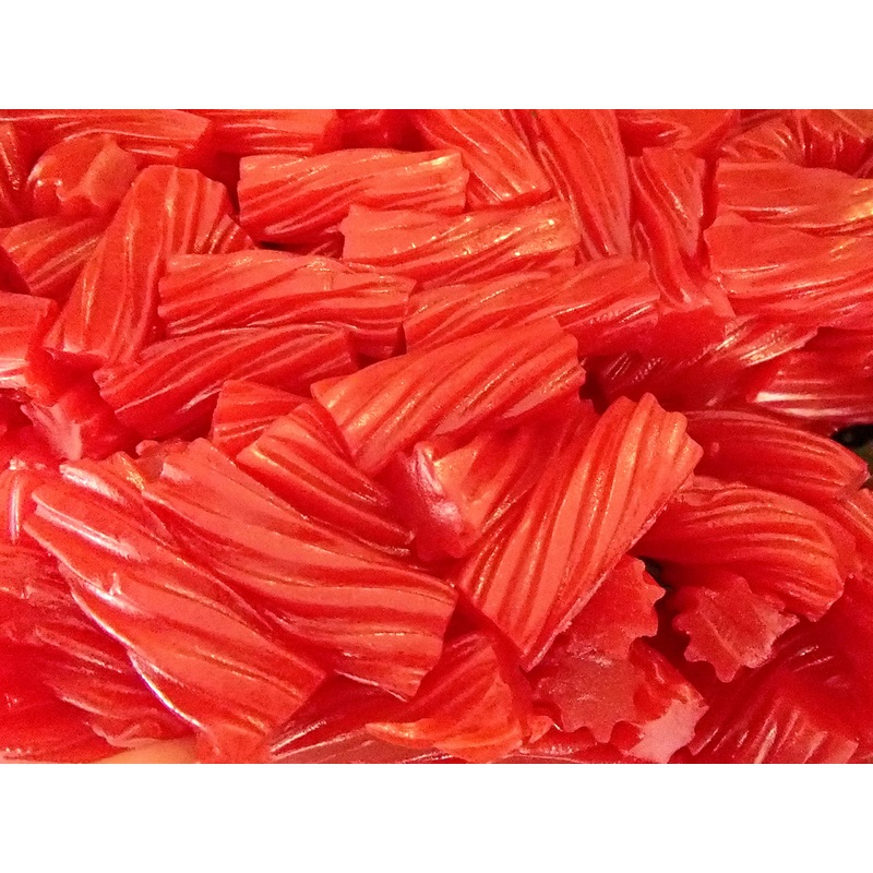 Australian Strawberry Licorice Twists | Soft Strawberry Licorice 1 Pound (16 Ounce) By Candykorner