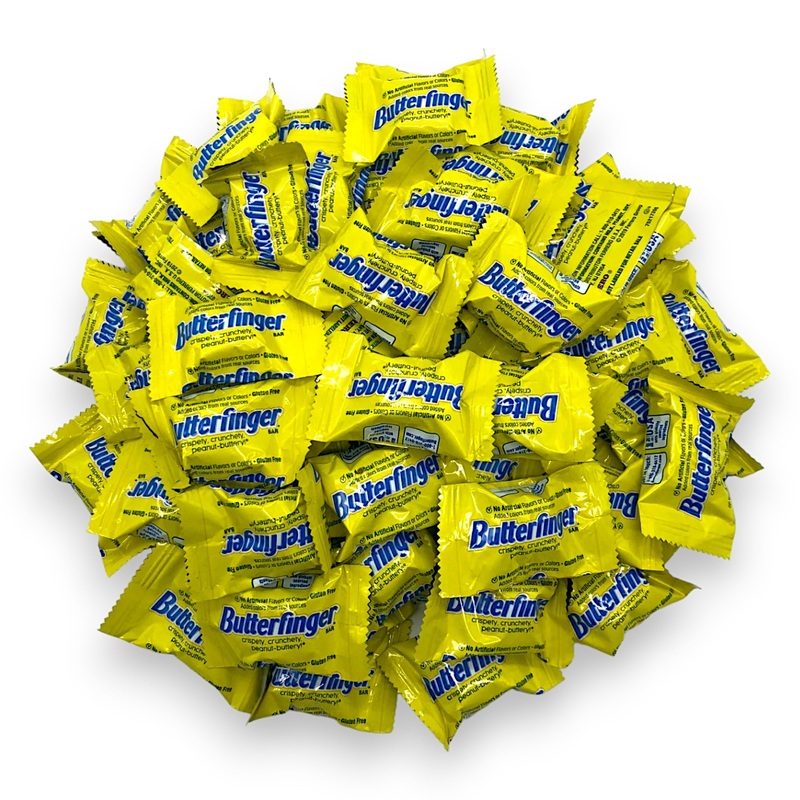 Butter Finger Mini Chocolate Bars-1.5 Lbs Crispy, Crunchy, Peanut-Buttery B Finger Minis-Individually Wrapped Bulk Mini Bars(24