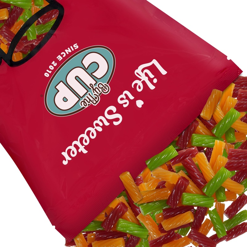 By The Cup Mixed Licorice Twists, 2.5 Pound Bulk Bag