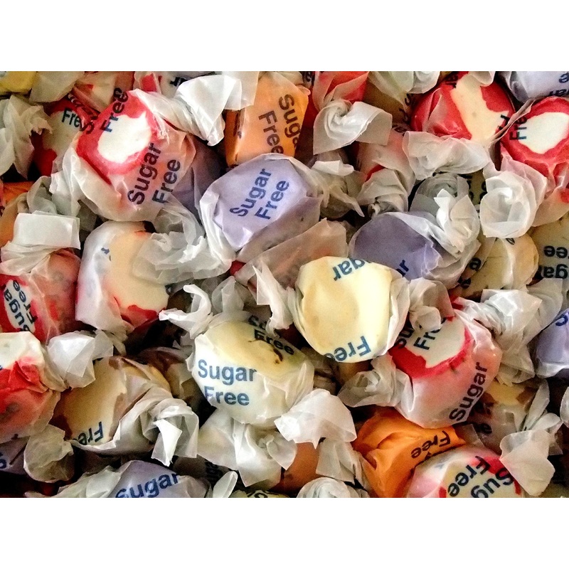 Salt Water Taffy Assorted Flavors - Sugar Free - 1 Pound (16 Oz) ...