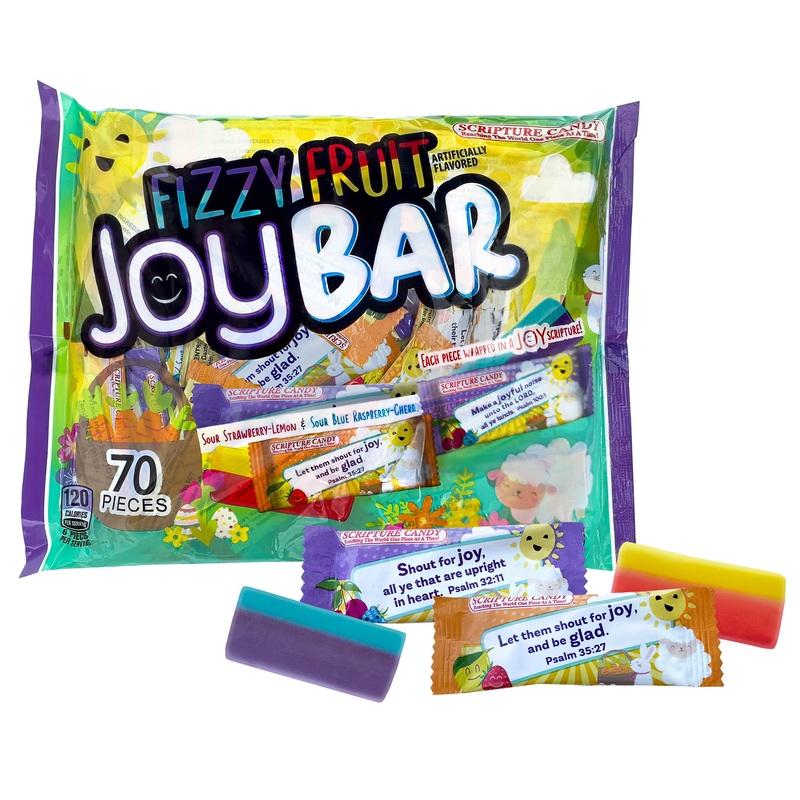 Scripture Candy, Easter Fruit Joy Bars, 70 Count