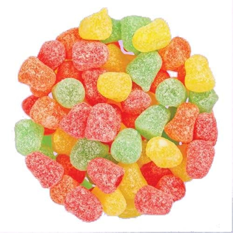 Sour Candy Gum Drops - Old Fashioned Gumdrops - Jelly Drops Candy- Sour Jelly Candy Bulk, Fruity Flavor Gumdrops Gels, By Queen
