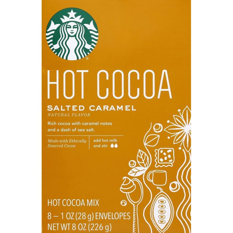 Starbucks Classic Hot Cocoa (Salted Caramel, 8 Count (Pack Of 1))