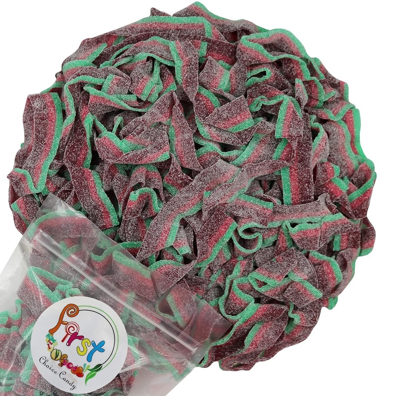 Variety Color Sour Gummy Belts (Watermelon, 1.5 Lb)