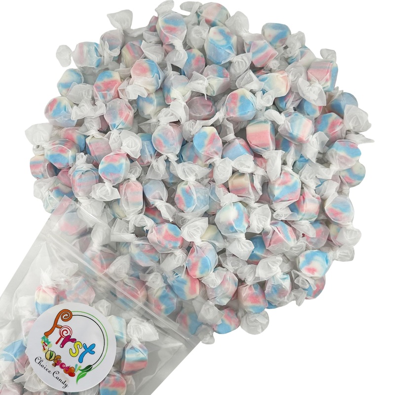 Variety Gourmet Saltwater Taffy (American Patriotic Red White Blue, 5 Pound)