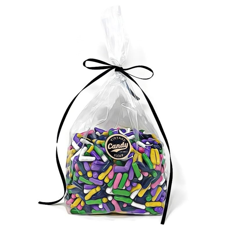 Vintage Candy Vending Licorice Bites Candy-Coated Black Licorice Snaps, Bulk Gift Bag (One Pound)