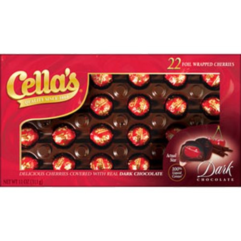 Cella's Foil Wrapped Dark Chocolate Covered Cherries - 11-oz. Box