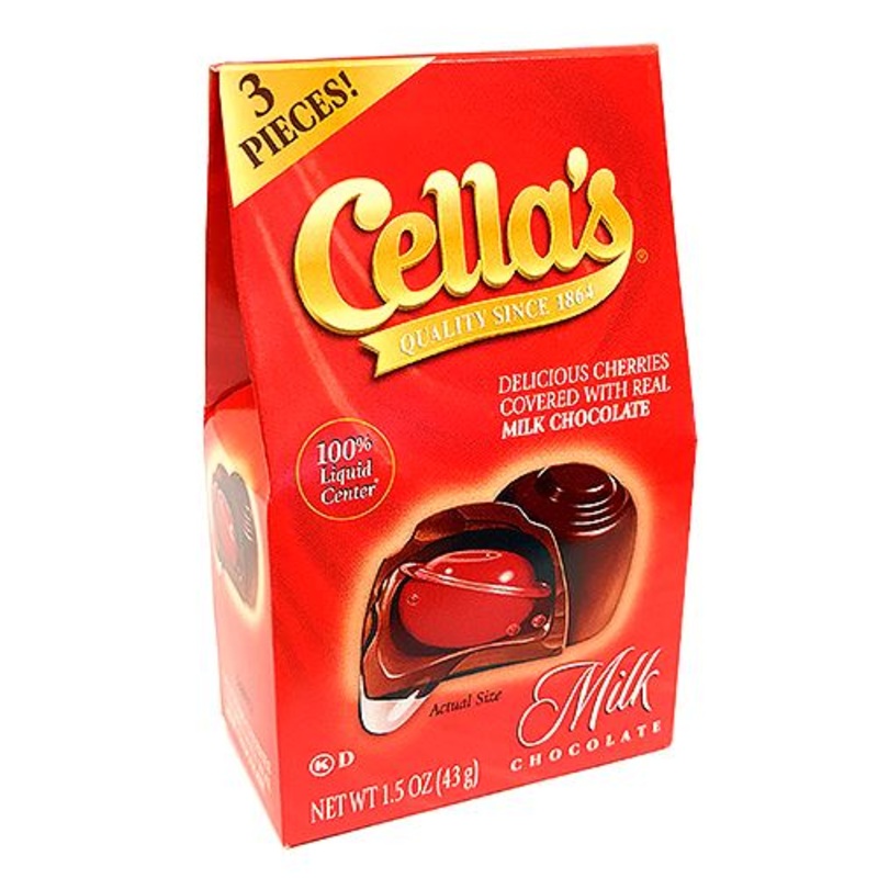Cella's Milk Chocolate Covered Cherries - 3 Piece Mini Box