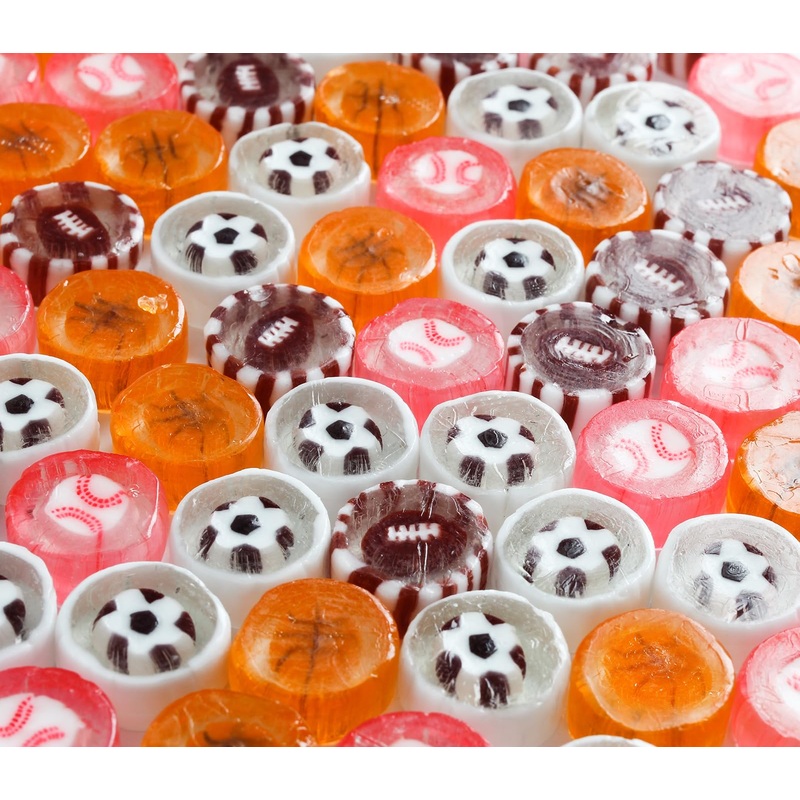 Sports Candy - Hard Candy Mix 8 Oz Resealable Bag Of Individually Wrapped Small Candy (Approx. 58 Pcs) Hard Candies - Great For