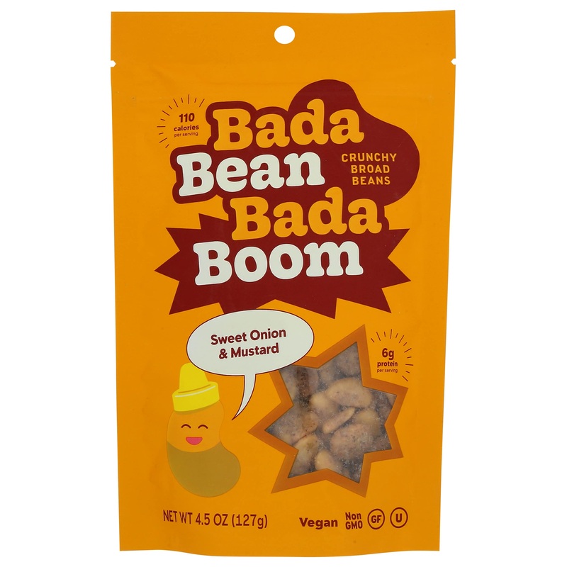 Bada Bean Bada Boom Plant-Based Protein, Gluten Free, Vegan, Crunchy Roasted Broad (Fava) Bean Snacks, 110 Calories Per Serving,