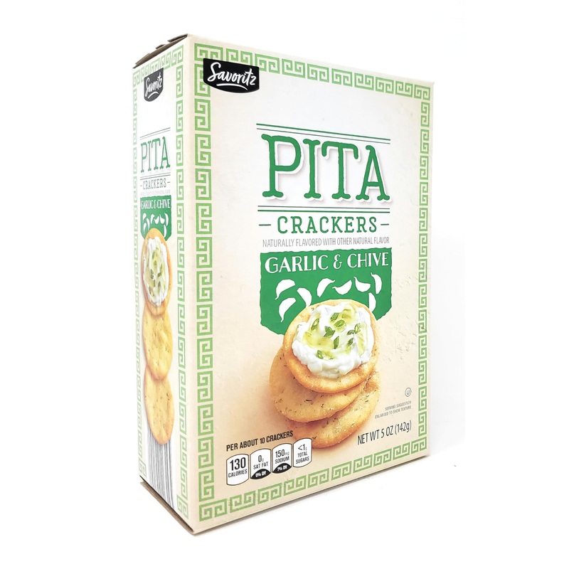Garlic & Chive Pita Crackers 5Oz/142G (Pack Of 1)