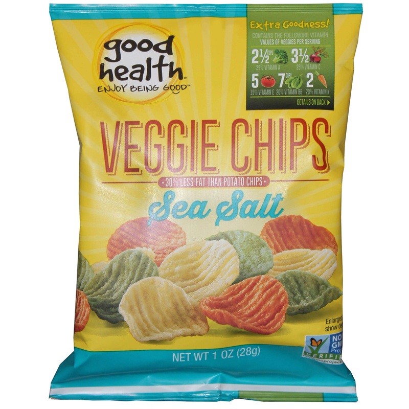 Good Health Natural Sea Salt Veggie Chips, 1 Ounce - 24 Per Case.