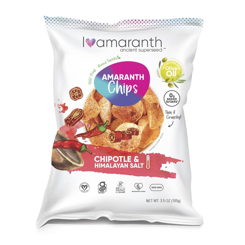 I Am(Aranth) - I Amaranth Chips - Chipotle With Himalayan Salt Natural Chips, Healthy Snacks, Vegan Chips Gluten Free Pack 3