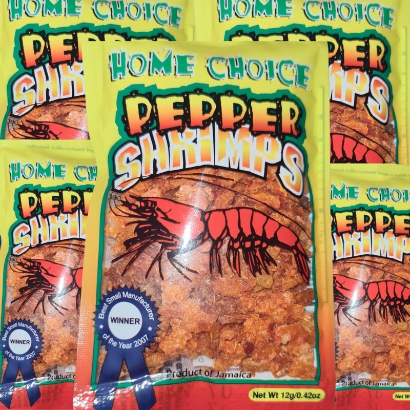 Jamaican Peppered Shimps- Dried Peppered Shimps -12G-5Pks