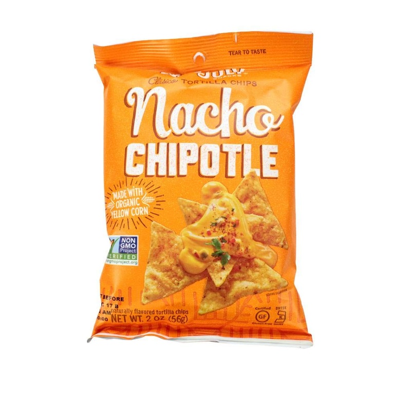 Late July Tortilla Chips Classic Nacho Chipotle, 2 Ounces, 6 Per Case
