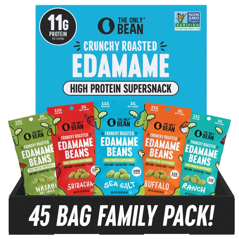 The Only Bean High Protein Snacks, Healthy Office Snacks, Healthy Snacks For Adults And Kids For Lunch, Vegan, Low Carb & Gluten