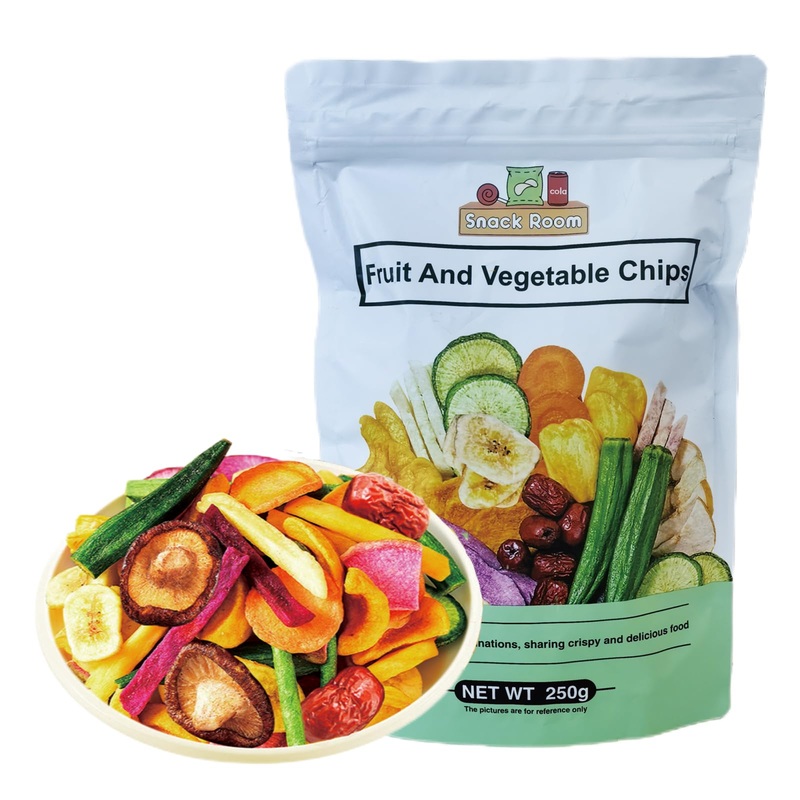 Xcvfdvor Freeze Dried Fruit And Vegetable Crisps | Dried Vegetable Slices | Dried Fruit Slices| Fruit And Vegetable Crisps | 12