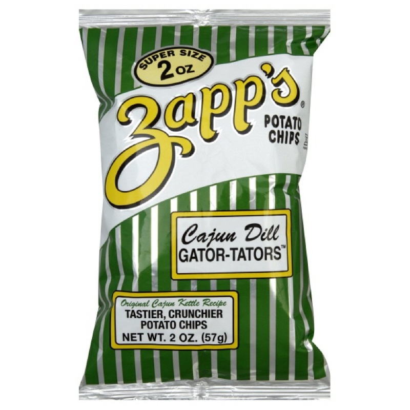 Zapps Cajun Dill Gatortator Zapps, 2-Ounce Bags (Pack Of 25)