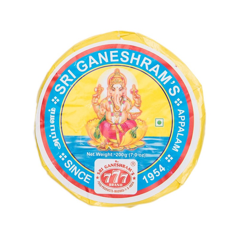 777 Brand, Appalam Papad (Cracker), 200 Grams(Gm)