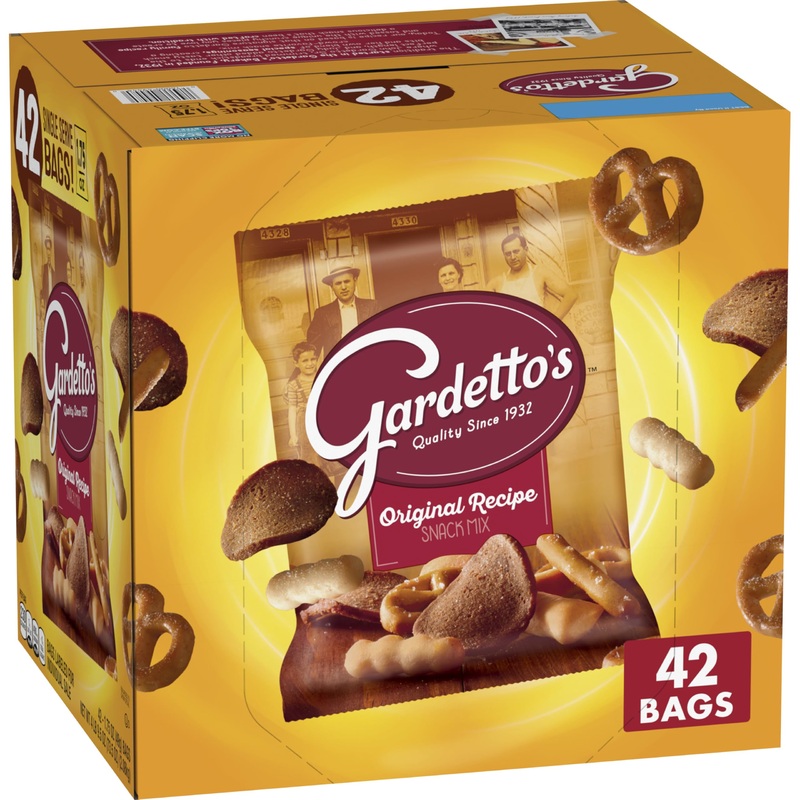Gardetto'S Snack Party Mix, Original Recipe, Multipack Pub Mix Bags, 1.75 Oz (Pack Of 42)